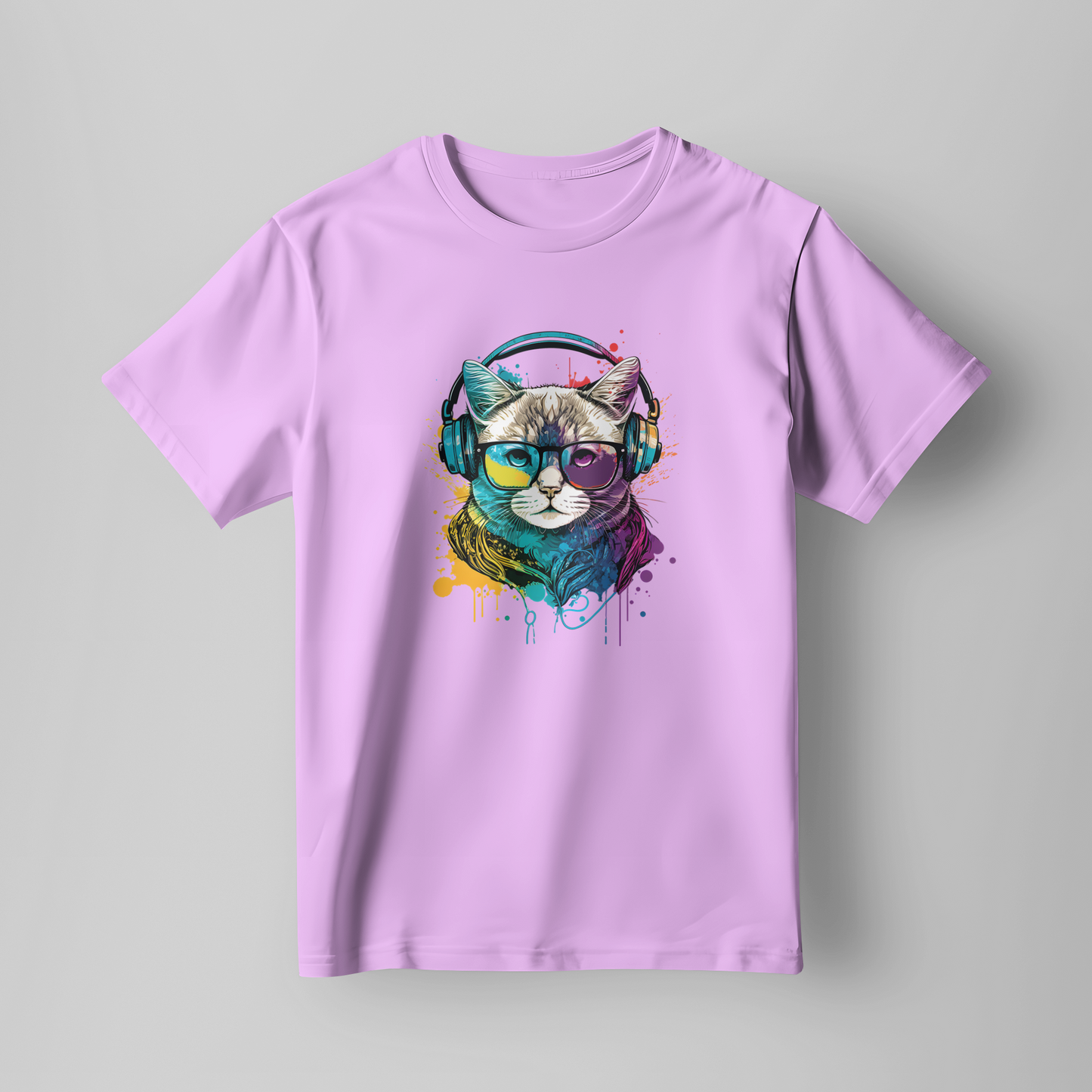 Oversize Music Cat Tshirt